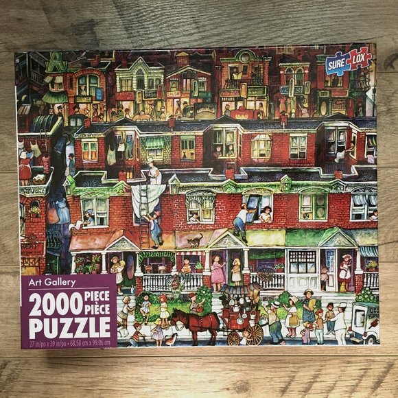 NWT 2000-Piece Artsy Puzzle Art Gallery 'Neighborhood' - Picture 3 of 7